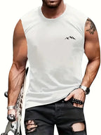 New Trend Men's Pull-Over Crew Neck Vest Mesh Fitness Breathable Vest Blazer Men's Quick Drying Sweat Absorption T-Shirt