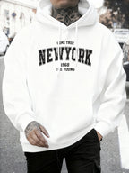 Come Ture New York 1968 The Young Printed Man Pullover Trendy Fleece Hoodie Autumn O-Neck Clothes Crewneck Male Sportswear