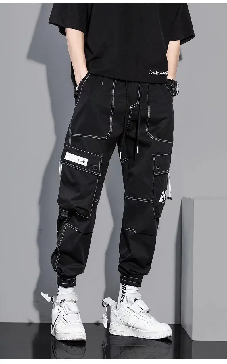 Summer Thin Workwear Loose-Fit Men's Casual Pants Korean Style Trendy Brand Plus Size Versatile Pocket Comfortable Pants
