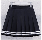 Girls Summer Casual Striped Sailor Collar Short Sleeve Suits 4 6 8 10 12 14 Years Girls JK Style Fashion Tops+Skirts 2pcs Sets