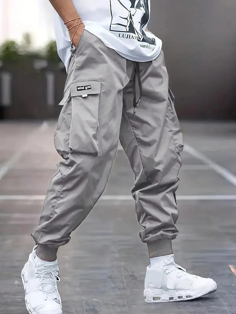 Loose Casual Men's Workwear Pants Spring Autumn New Style Trendy Brand Versatile Long Pants Polyester Blend Fabric for Daily ...