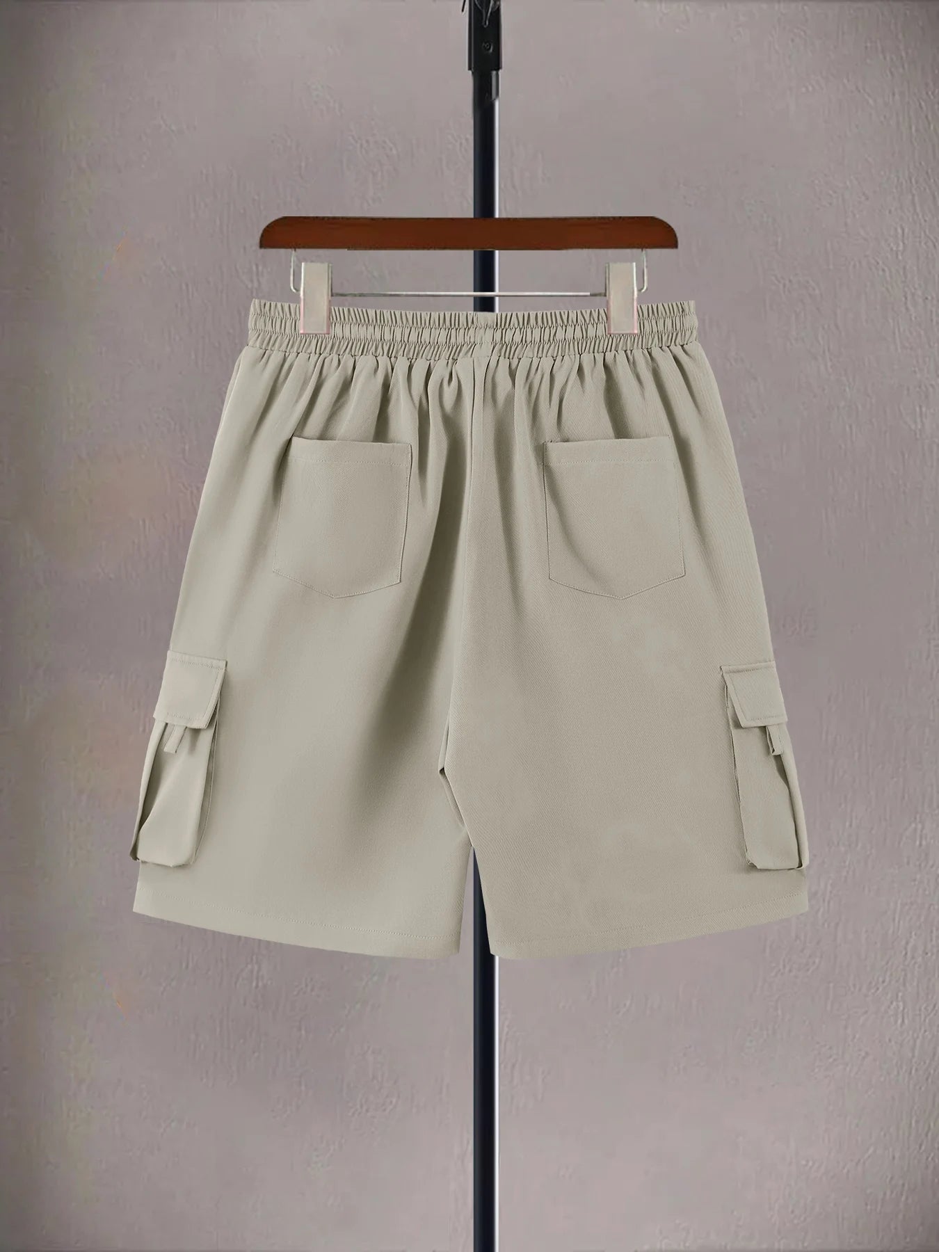 Cargo Multi Pocket Drawstring Casual Shorts Men's Summer Loose Athletic 5 Inch Shorts