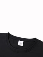 Men's summer 100% pure cotton fashionable casual sports loose mountain print round neck short sleeved T-shirt top