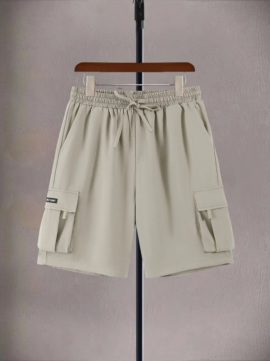 Cargo Multi Pocket Drawstring Casual Shorts Men's Summer Loose Athletic 5 Inch Shorts