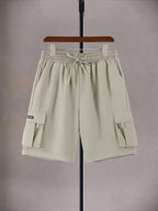 Cargo Multi Pocket Drawstring Casual Shorts Men's Summer Loose Athletic 5 Inch Shorts