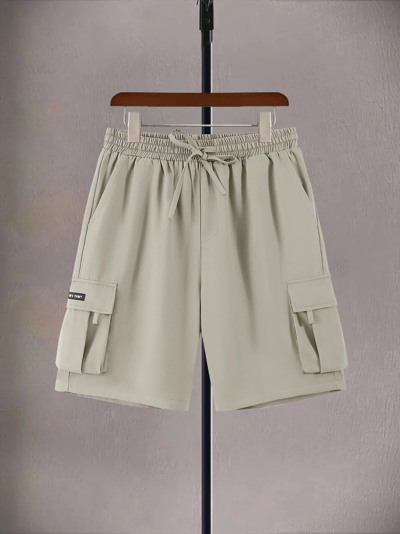 Cargo Multi Pocket Drawstring Casual Shorts Men's Summer Loose Athletic 5 Inch Shorts