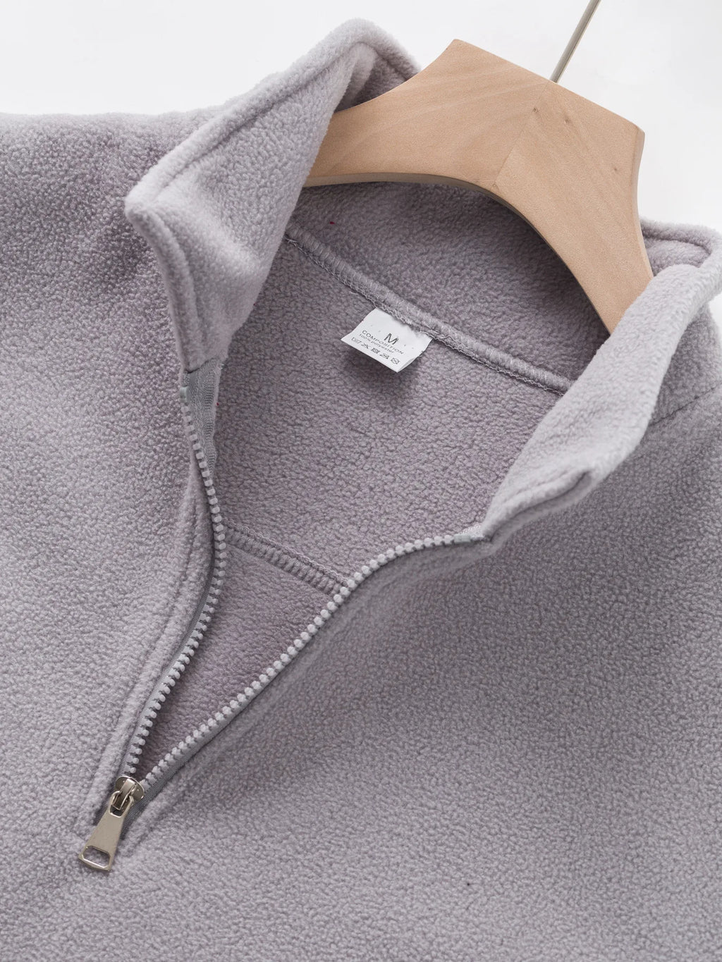 2025 New Men's Double-sided Fleece Half-Zip Casual Hoodie Jacket Autumn Winter Polyester Fiber Sporty Loose Fit Fashion Urban