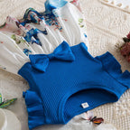 Summer New Girl's Butterfly Printed Dress 3-7Y Flying Sleeves Children's Cute Casual Dresses Girls Fashion Clothing