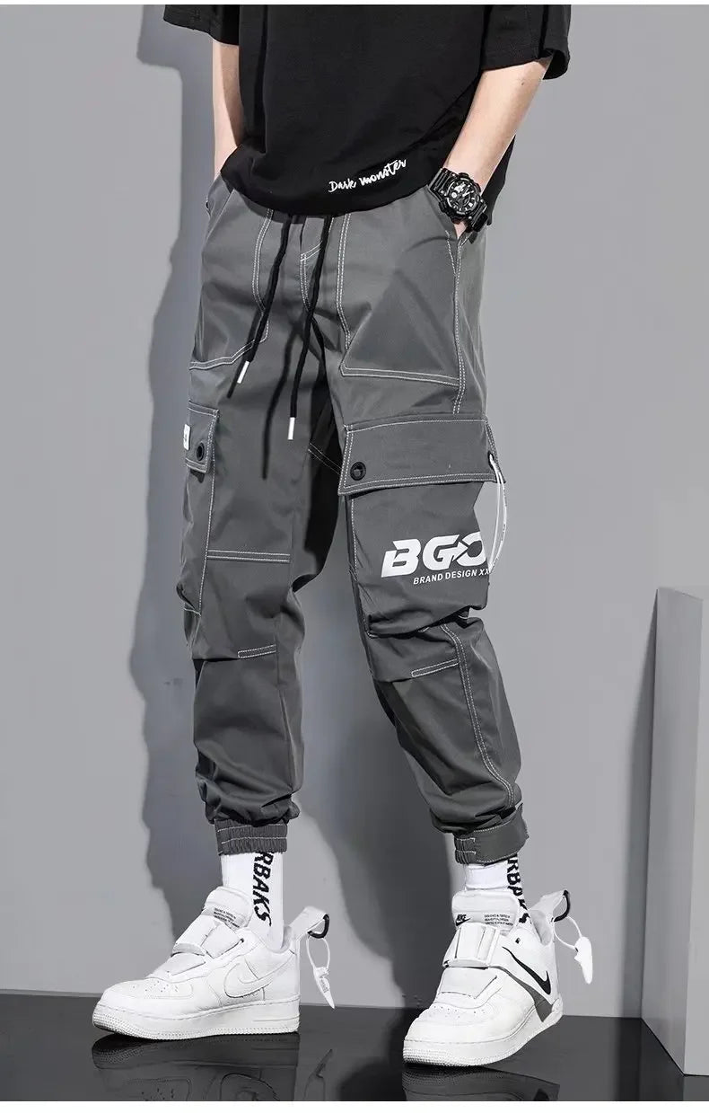 Summer Thin Workwear Loose-Fit Men's Casual Pants Korean Style Trendy Brand Plus Size Versatile Pocket Comfortable Pants