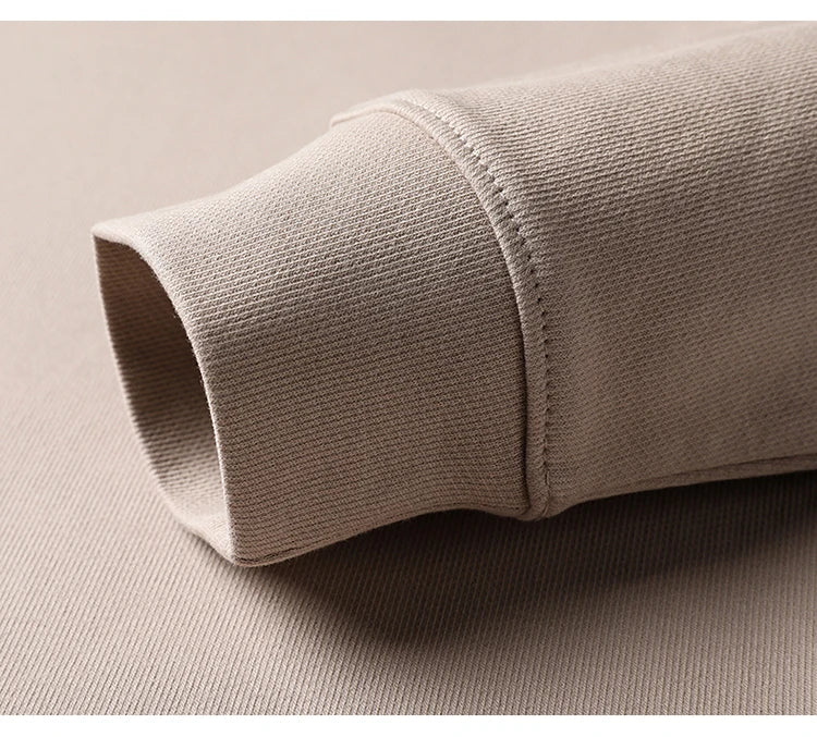 Spring Autumn Thin Pure Cotton Hoodie Men's Slim Fit Korean Sle Trendy  Color Long Sve T-irt Casual Comfortable