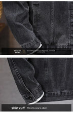 Casual Men's Denim Jacket Spring Autumn American Simple Trendy Hoodie Detachable Breathable Wear Resistant Windproof Sweat AB...