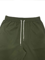 Men's Solid Color Drawstring Waist Casual Pants Regular Fit Comfy Trousers with Pockets for Spring And Fall