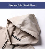 Spring Autumn Thin Pure Cotton Hoodie Men's Slim Fit Korean Sle Trendy  Color Long Sve T-irt Casual Comfortable
