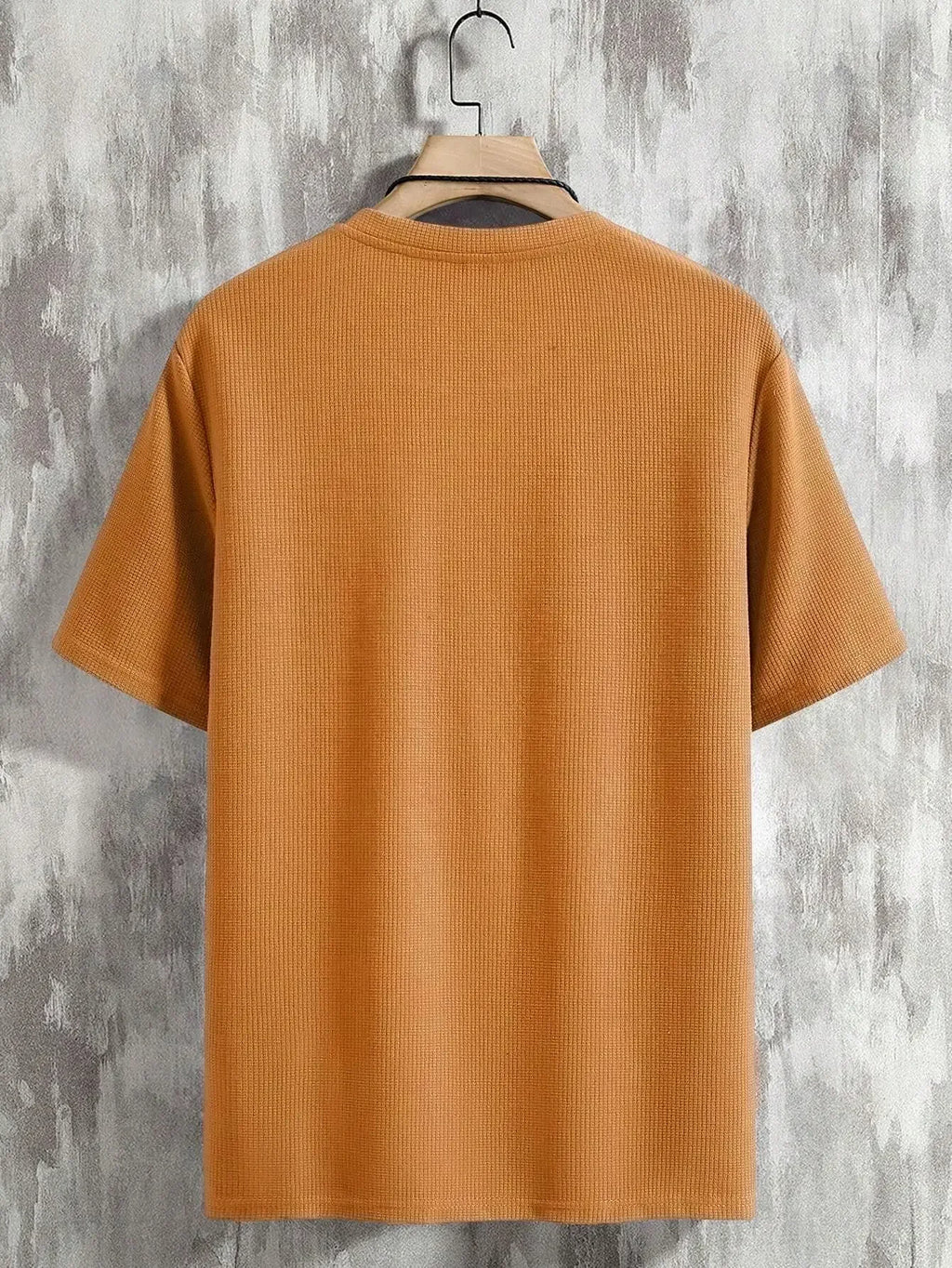 Men's Sporty V-Neck T-Shirt Breathable Casual Summer Top Comfortable Advanced Feeling Male Model Summer Season Crew Neck