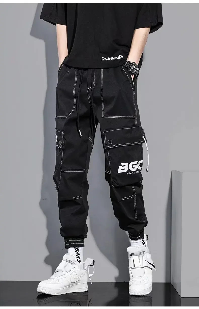 Summer Thin Workwear Loose-Fit Men's Casual Pants Korean Style Trendy Brand Plus Size Versatile Pocket Comfortable Pants