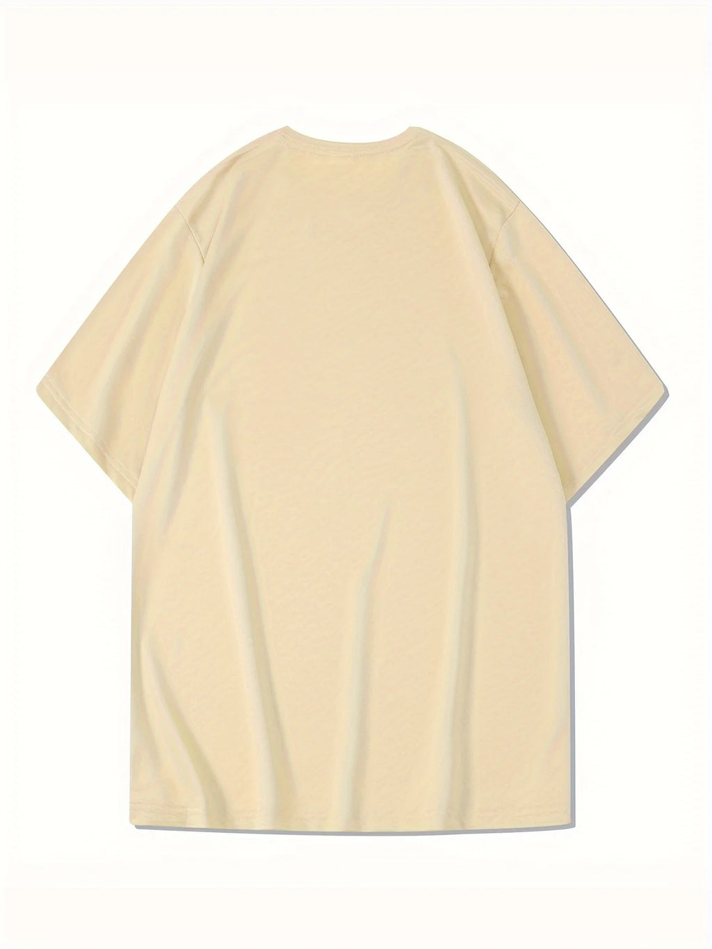 Men's summer 100% pure cotton fashionable casual sports loose mountain print round neck short sleeved T-shirt top