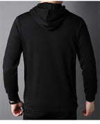 Spring Autumn Thin Pure Cotton Hoodie Men's Slim Fit Korean Sle Trendy  Color Long Sve T-irt Casual Comfortable