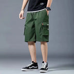 Loose Casual Basketball Shorts for Men Summer Trendy American Style Loose plus Size Workwear Five-Quarter Length Pants