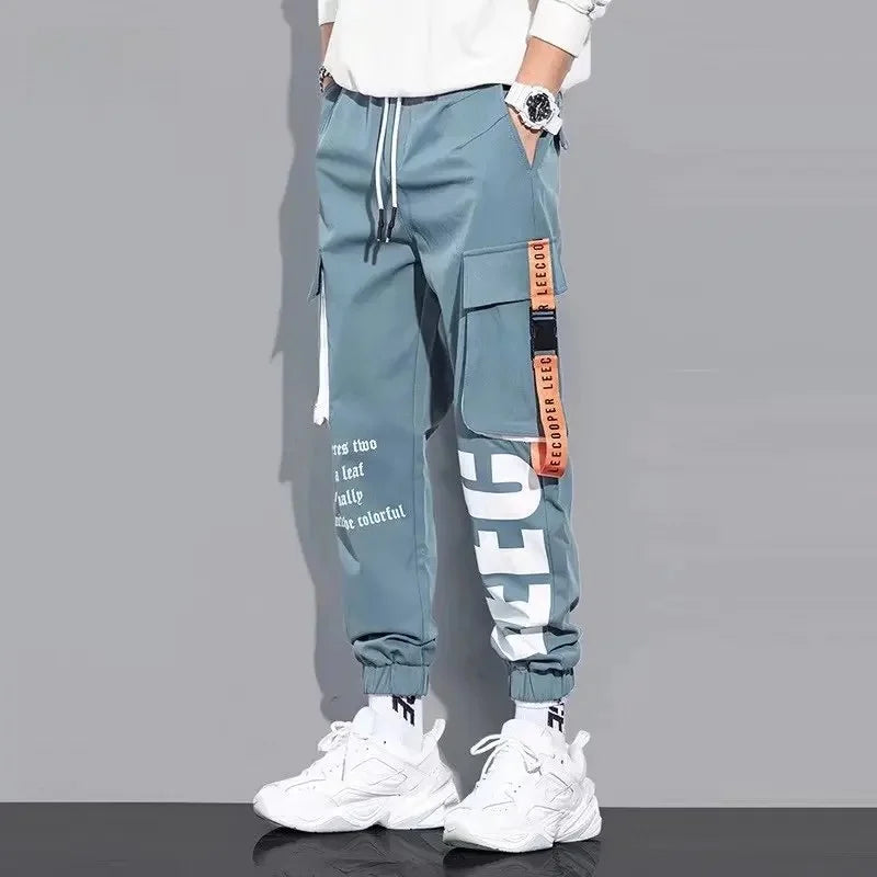 Summer Thin Workwear Loose-Fit Men's Casual Pants Korean Style Trendy Brand Plus Size Versatile Pocket Comfortable Pants