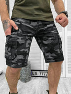 Summer new men's fashionable workwear shorts, outdoor casual camouflage shorts, five quarter pants for men