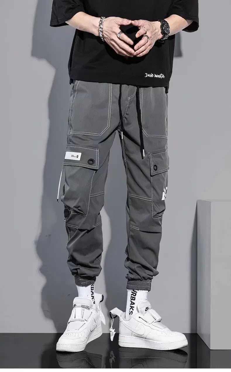 Summer Thin Workwear Loose-Fit Men's Casual Pants Korean Style Trendy Brand Plus Size Versatile Pocket Comfortable Pants