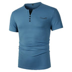 New Casual Short Sleeve Hoodie for Men Polyester Fiber Slim Fit Summer T-Shirt Youth Fashion Basic Solid Color Print Design