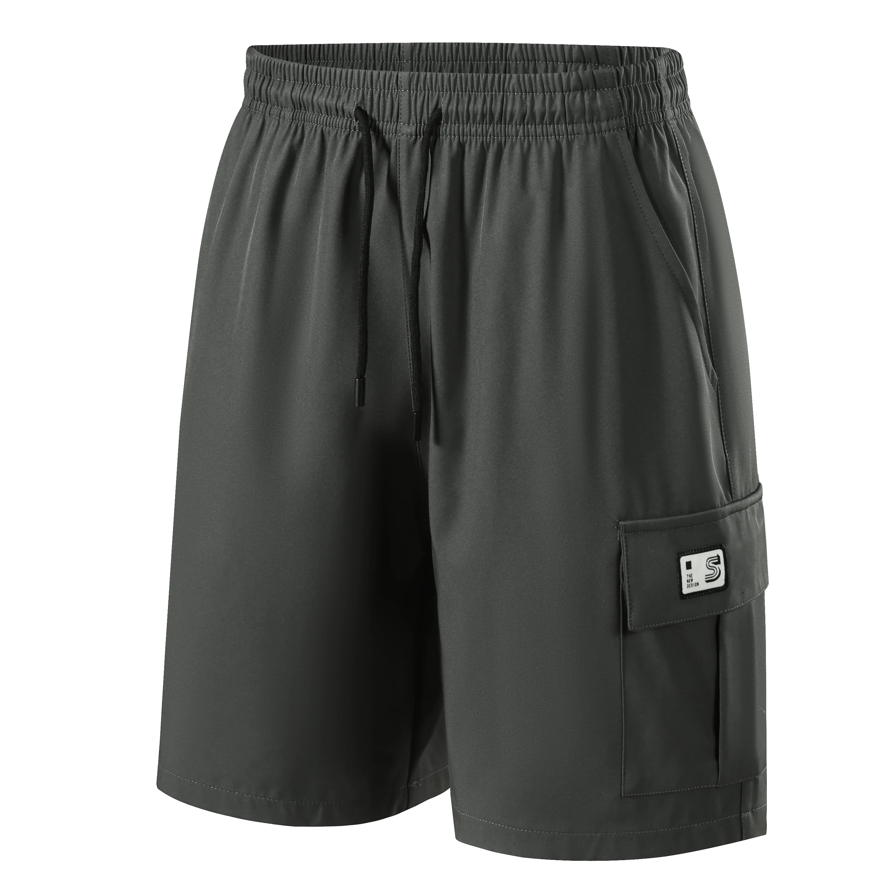 Men's Ice Silk Cargo Shorts Summer Loose Straight Knee Length Breathable Quick Dry Casual Sports Shorts Plus Size Multi Color Av