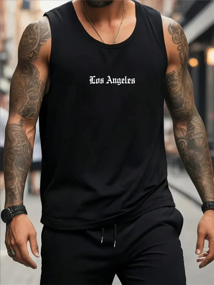 New Trend Men's Pull-Over Crew Neck Vest Mesh Fitness Breathable Vest Blazer Men's Quick Drying Sweat Absorption T-Shirt