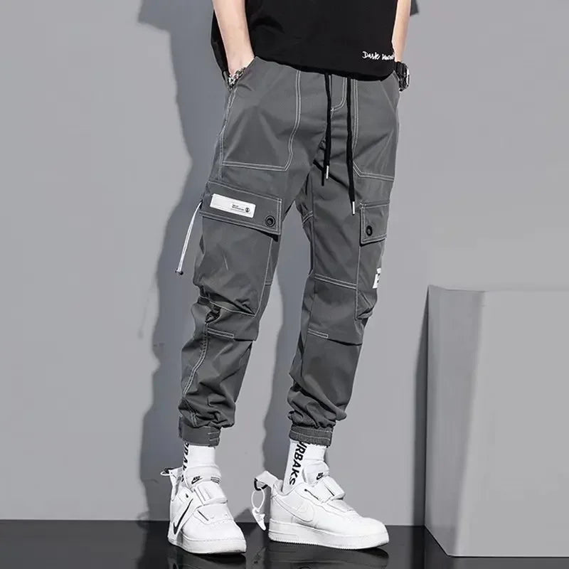 Summer Thin Workwear Loose-Fit Men's Casual Pants Korean Style Trendy Brand Plus Size Versatile Pocket Comfortable Pants