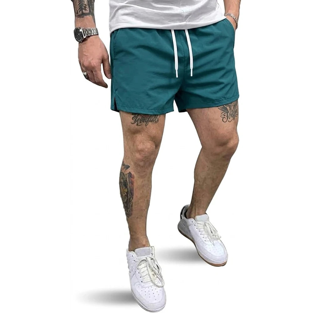 Mens Summer Outdoor Sports Shorts Quick Dry Athletic Workout Shorts with Pockets Lightweight Running Gym and Casual Beach Pants