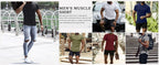 2025 Fashion Men's Color Blocking Printed T-Shirt Casual Street Male Crew Neck Short Sleeve T Shirt Large Size Menswear Clothing