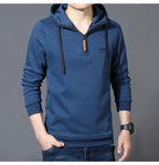 Spring Autumn Casual Hoodie Men Loose Fce Long Sve T-irt Sports Outerwear Comfortable Breathable Cotton Polyester Blend