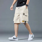 Loose Casual Basketball Shorts for Men Summer Trendy American Style Loose plus Size Workwear Five-Quarter Length Pants