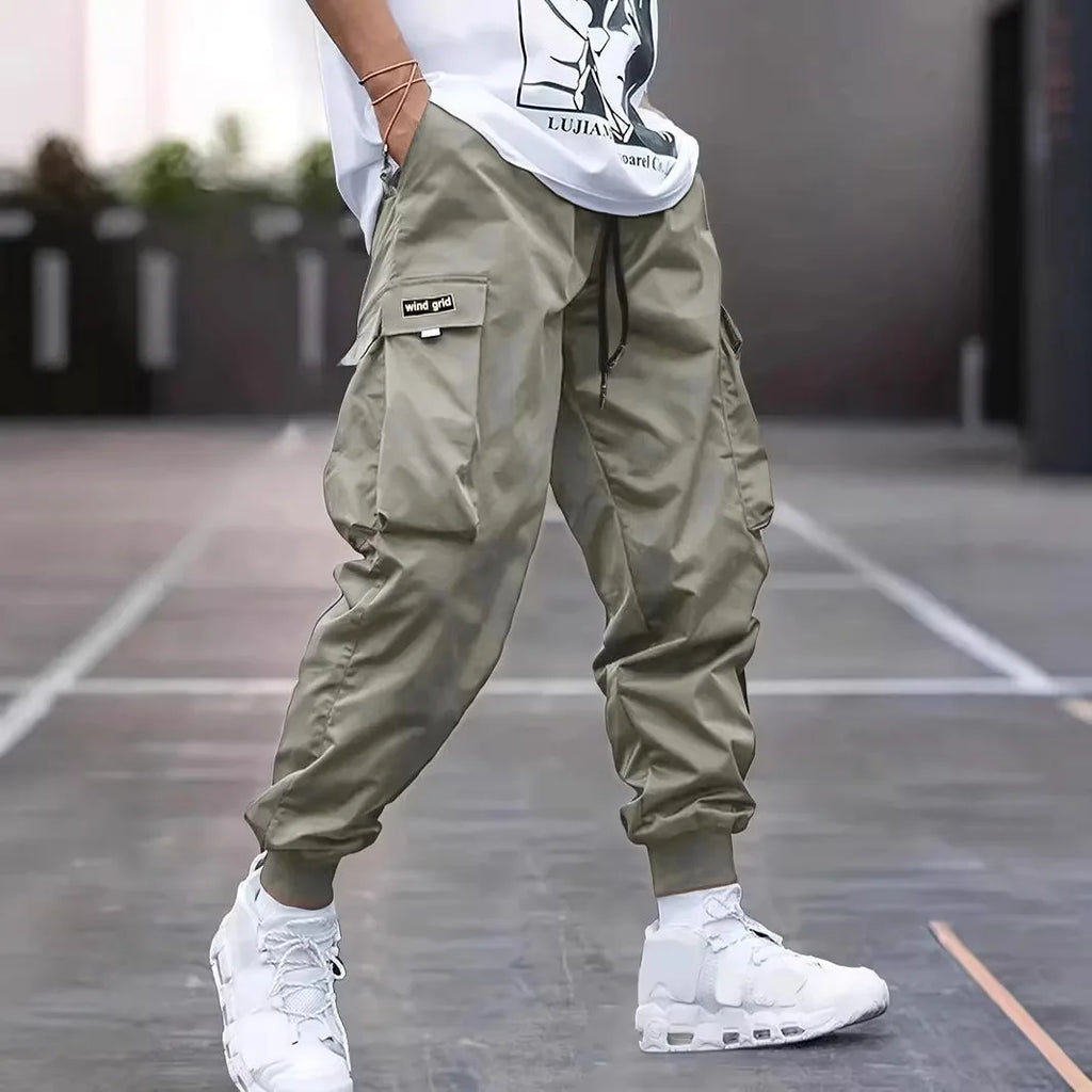 Loose Casual Men's Workwear Pants Spring Autumn New Style Trendy Brand Versatile Long Pants Polyester Blend Fabric for Daily ...