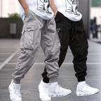 Loose Casual Men's Workwear Pants Spring Autumn New Style Trendy Brand Versatile Long Pants Polyester Blend Fabric for Daily ...