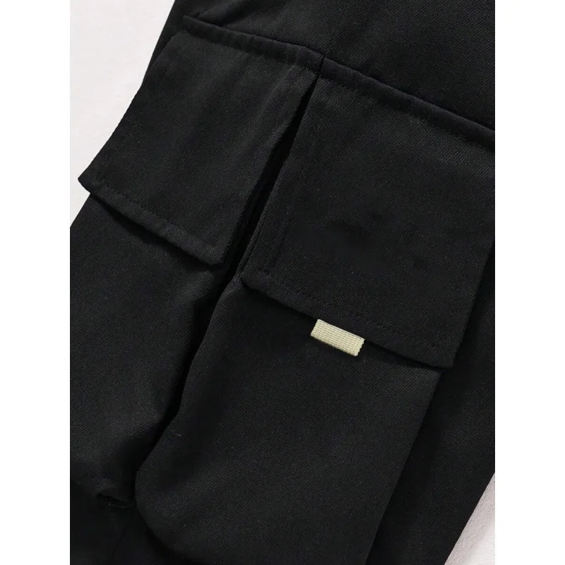 American Retro Printed Cargo Pants Straight Leg Neutral Style Casual Trousers for Men And Women Spring Season Fashion