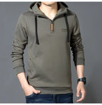 Spring Autumn Casual Hoodie Men Loose Fce Long Sve T-irt Sports Outerwear Comfortable Breathable Cotton Polyester Blend