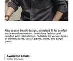 Retro American Workwear Long Sleeve Men's Denim Shirt Jacket Autumn Loose Hunting Style Casual Fashion Outerwear Coat