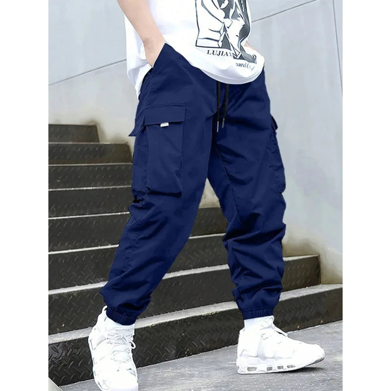 American Retro Printed Cargo Pants Straight Leg Neutral Style Casual Trousers for Men And Women Spring Season Fashion