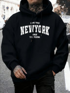 Come Ture New York 1968 The Young Printed Man Pullover Trendy Fleece Hoodie Autumn O-Neck Clothes Crewneck Male Sportswear