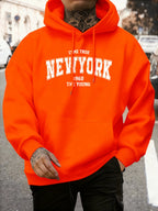 Come Ture New York 1968 The Young Printed Man Pullover Trendy Fleece Hoodie Autumn O-Neck Clothes Crewneck Male Sportswear