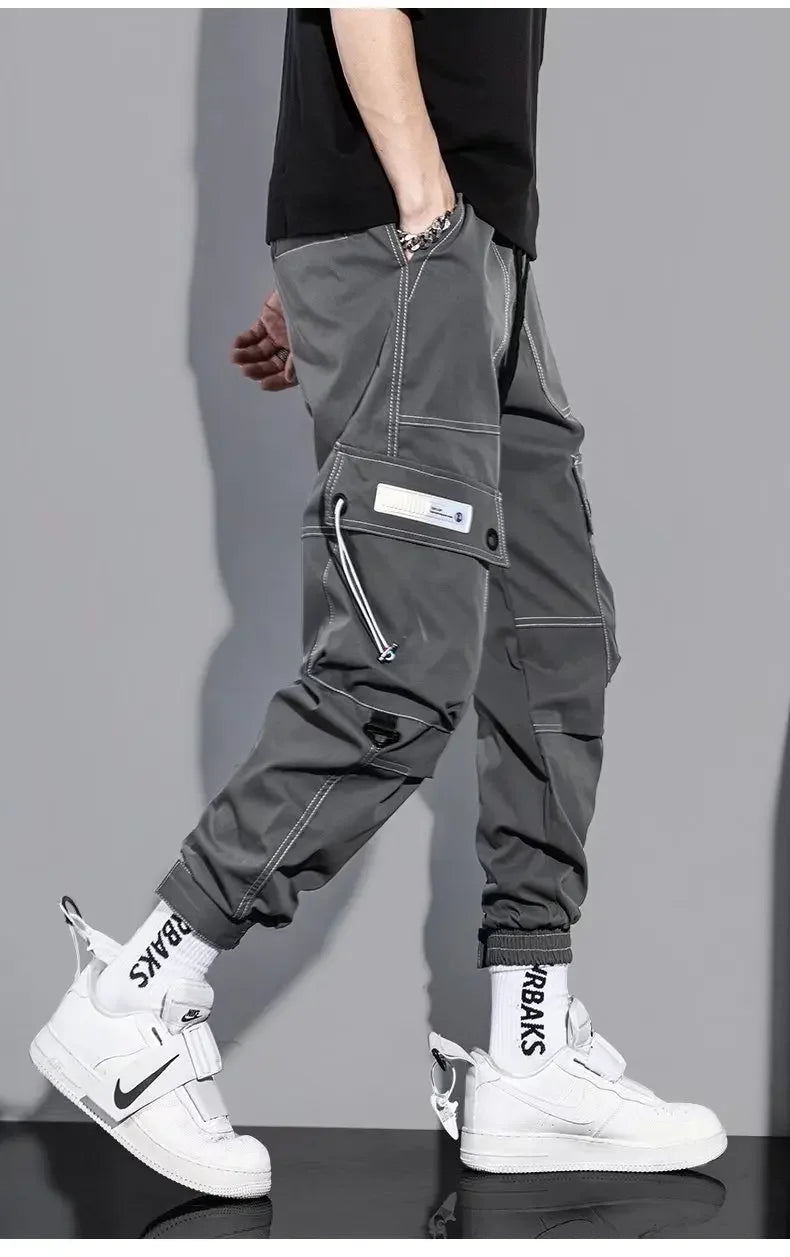 Summer Thin Workwear Loose-Fit Men's Casual Pants Korean Style Trendy Brand Plus Size Versatile Pocket Comfortable Pants