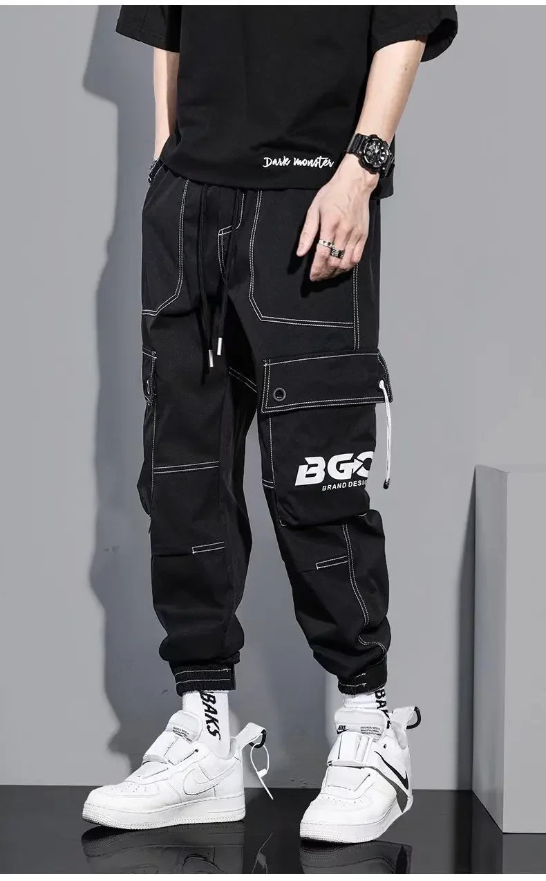 Summer Thin Workwear Loose-Fit Men's Casual Pants Korean Style Trendy Brand Plus Size Versatile Pocket Comfortable Pants