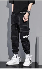 Summer Thin Workwear Loose-Fit Men's Casual Pants Korean Style Trendy Brand Plus Size Versatile Pocket Comfortable Pants