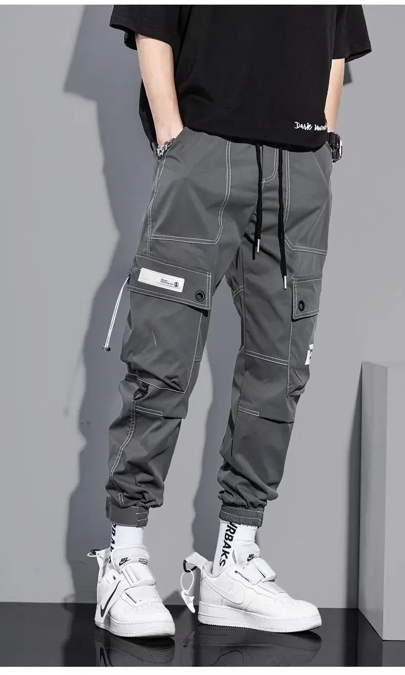 Summer Thin Workwear Loose-Fit Men's Casual Pants Korean Style Trendy Brand Plus Size Versatile Pocket Comfortable Pants