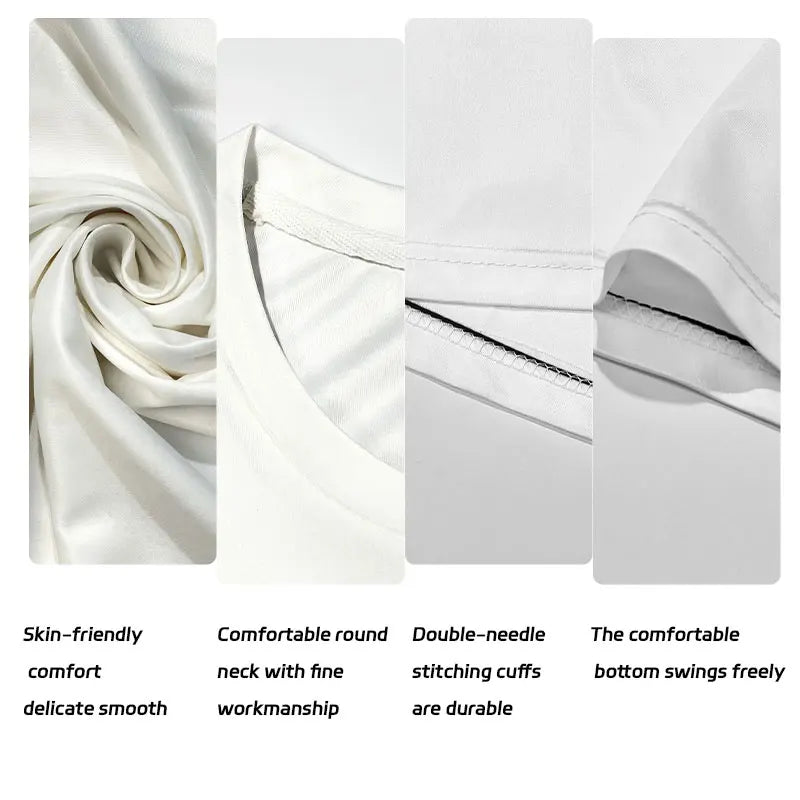 2025 Fashion Men's Color Blocking Printed T-Shirt Casual Street Male Crew Neck Short Sleeve T Shirt Large Size Menswear Clothing